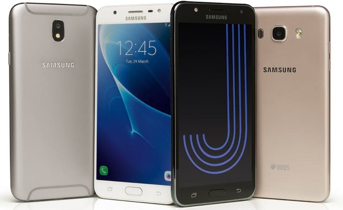 Galaxy J7 Neo (direita) foi lanado em agosto junto com o J5 Pro - Foto: Divulgao/Samsung