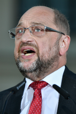 O social-democrata Martin Schulz espera frustrar todas as previses para as eleies (JOHN MACDOUGALL/AFP)