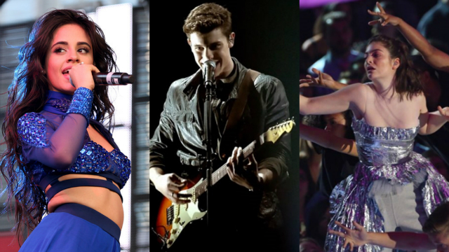 Camila Cabello, Shawn Mendes e Lorde so alguns nomes da lista. Foto: AFP e Pandora Summer Crush/Reproduo