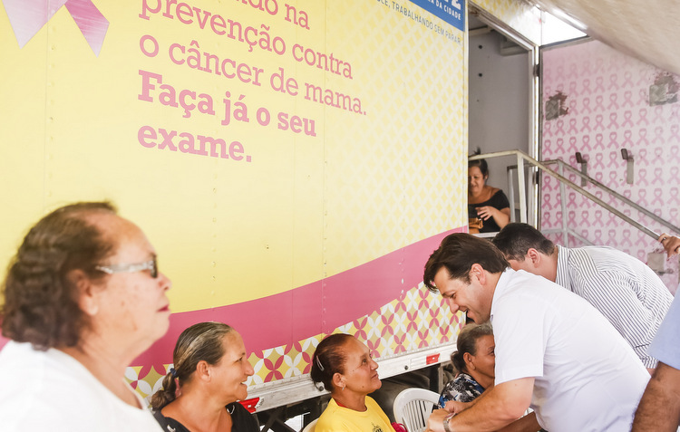 Entre as atividades da ao estava a realizao de exames como a mamografia (Andra Rgo Barros / PCR)