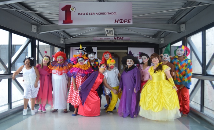 Espetculo foi realizado para as crianas da pediatria do Hospital Esperana Recife na ltima semana - Foto: Divulgao/HOPE