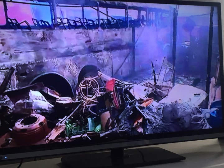 Incndio destri nibus na Vila dos Milagres . Foto: Reproduo/ TV Clube