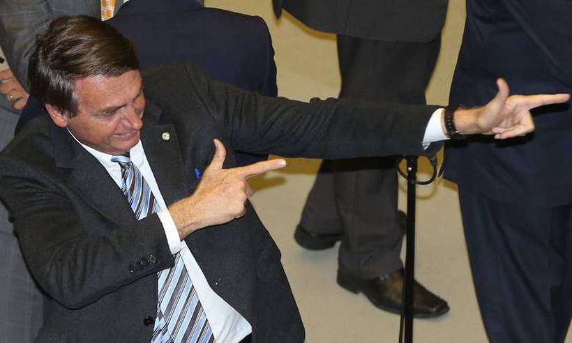 Bolsonaro vem defendendo a liberao do porte de armas no Brasil. Foto: Lula Marques 