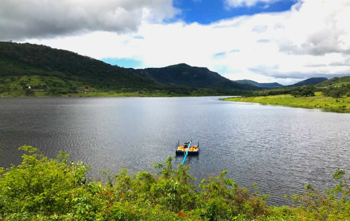 Nvel da Barragem Moror. Foto: Compesa/Divulgao (Nvel da Barragem Moror. Foto: Compesa/Divulgao)