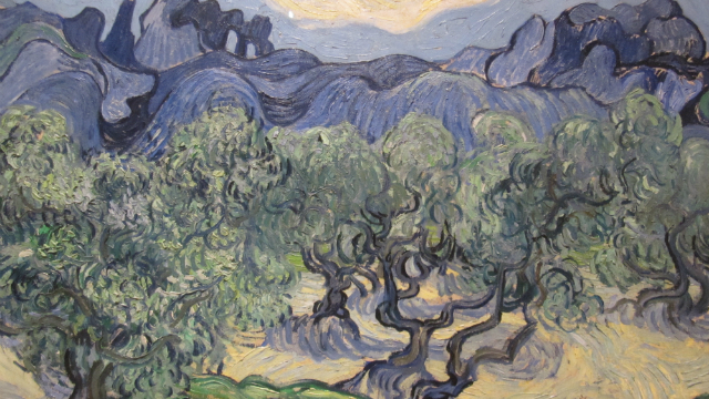 Oliveiras  parte de uma srie de 18 pinturas que Van Gogh fez sobre o tema em 1889. Foto: Van Gogh/Reproduo