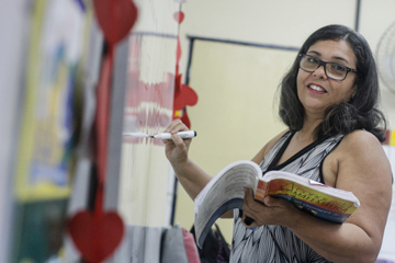 Vilma Silva afirma que os indicadores servem para trabalhar as competncias que os alunos tiveram maior dificuldade. Foto: Rafael Martins/DP