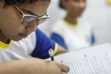 Alunos se empenham para garantir nota boa para a escola. Foto: Rafael Martins/DP