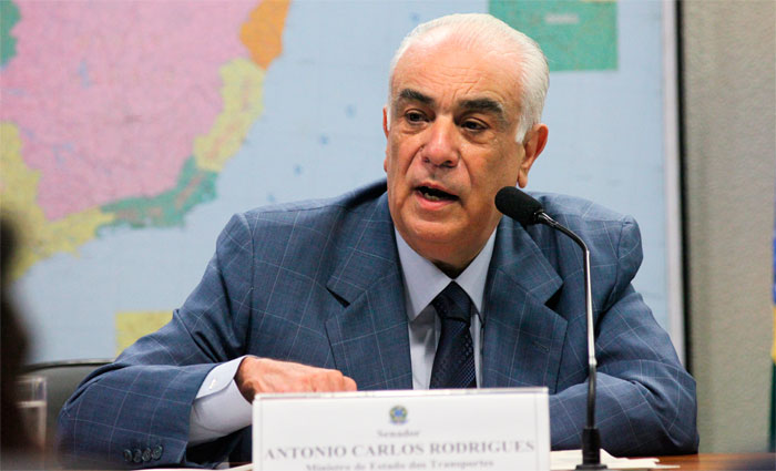 O ex-ministro de Transportes, do Governo Dilma, Antnio Carlos Rodrigues. Foto: Andr Corra/ Agncia Senado