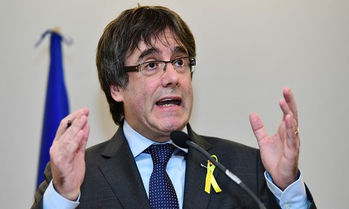 A justia espanhola retirou o pedido para a extradio de Puigdemont. Foto: Emmanuel Dunand/AFP