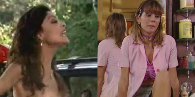 Não é a primeira vez que a Globo faz edições de imagens em reprises. Fotos: Globo/Reprodução Não é a primeira vez que a Globo faz edições de imagens em reprises. Fotos: Globo/Reprodução