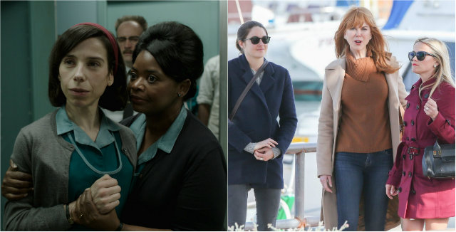 The Shape of Water e Big Little Lies dominam em número de indicações. Fotos: Fox e HBO/Divulgação The Shape of Water e Big Little Lies dominam em número de indicações. Fotos: Fox e HBO/Divulgação
