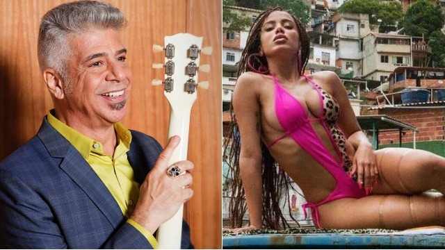 Aps polmica, cantor negou que a publicao fosse indireta para Anitta. Foto: Ligae e Anitta/Divulgao