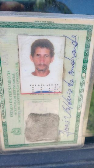 Jos Valdrio de Andrade, 53 anos,  suspeito pelo assassinato de Jucileide Rosa dos Santos. Foto: PCPE/Divulgao