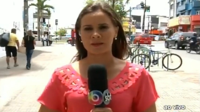 A reprter Cludia Gomes fez o relato durante o programa jornalstico Patrulha da Cidade. Foto: TV Borborema/Reproduo