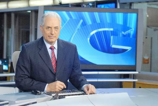 William Waack na apresentao do Jornal da Globo. Crdito: Z Paulo Cardeal/TV Globo/Divulgao