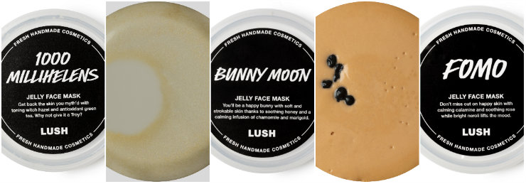 As máscaras misturam frutas frescas, óleos e sucos. Fotos: Lush/Divulgação As máscaras misturam frutas frescas, óleos e sucos. Fotos: Lush/Divulgação