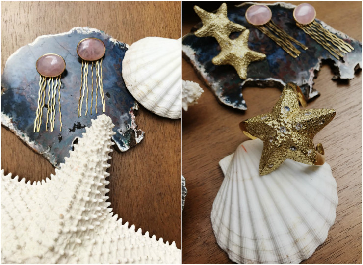 A coleção tem dez peças, entre brincos, pulseiras, earcuffs, chokers e anéis. Fotos: @natachabarbosabrand/Divulgação A coleção tem dez peças, entre brincos, pulseiras, earcuffs, chokers e anéis. Fotos: @natachabarbosabrand/Divulgação