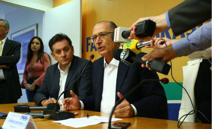 Alckmin: "Estamos otimistas com os resultados e achamos que h brechas para avanos. O nmero de deputados favorveis ao projeto aumentou". Foto: PSDB/Divulgao (Foto: PSDB/Divulgao)
