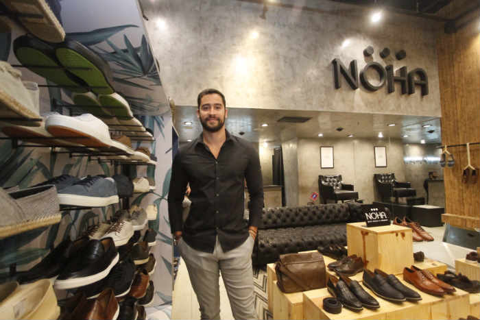 Joo Andrade Lima, um dos scios da Noha Shoes. Foto: Ricardo Fernandes/DP