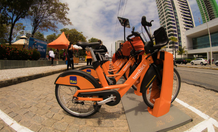 Bike PE comea a instalar novas estaes na Regio Metropolitana do Recife. Foto: Bike PE/ Divulgao