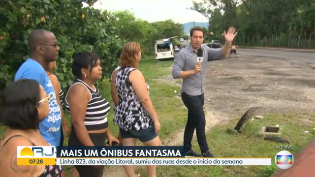 Homem invadiu transmisso de telejornal matutino. Foto: Globo/Reproduo