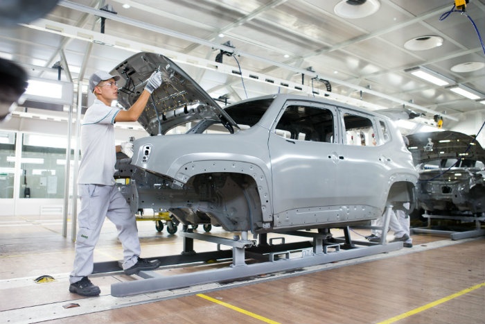 A disseminao do crescimento tem relao com o encadeamento entre setores, alavancado especialmente pelo setor automotivo. Foto: Jeep/Divulgao