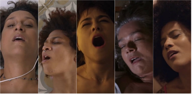 Clipe contou com um elenco de oito mulheres, com idades entre 27 e 57 anos. Fotos: YouTube/Reproduo