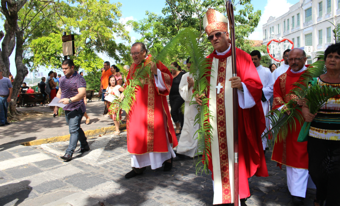 Domingo de Ramos , celebrado no dia 25 de maro, d o incio  programao religiosa. Foto: Divulgao 