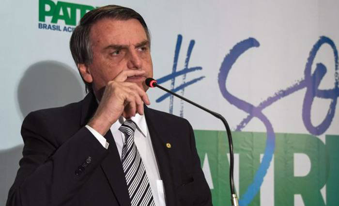 Em troca do tempo de TV, Bolsonaro acena ao PR com coligaes nas eleies proporcionais de deputados nos Estados. Foto: Apu Gomes/AFP Arquivo