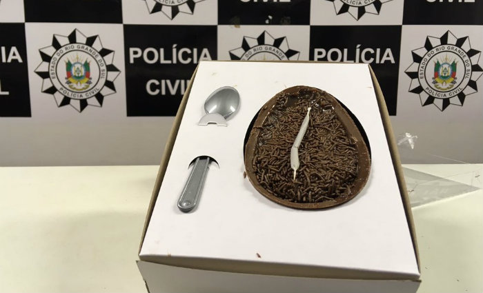  As "trufas" eram comercializadas no valor de R$ 7 e os ovos de Pscoa, R$ 45. Foto: Divulgao/Polcia Civil (Foto: Divulgao/Polcia Civil)