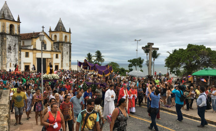 A caminhada faz parte do calendrio da Igreja Catlica. Foto: Anamaria Nascimento/DP