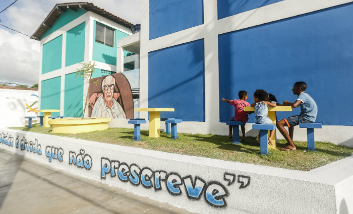 Os apartamentos, entregues nesta segunda-feira pela prefeitura, tambm tm rea de lazer para as crianas. Foto: Andra Rego Barros/PCR/Divulgao