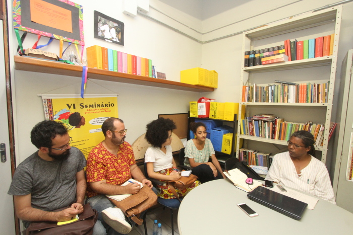 O Ncleo de Estudos Afro-Brasileiros (Neab) da UFPE funciona no trreo do Centro de Educao. Foto: Nando Chiappetta/DP.