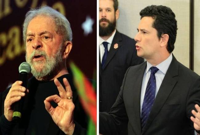Os vereadores adotaram os nomes de Lula e Moro no painel de votao - Foto: Ana Rassa / Itamar Aguiar/EM