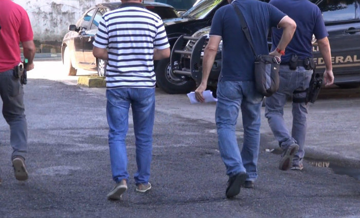 Ozas prestou depoimento na PF e foi levado para o Cotel. Foto: Polcia Federal/Divulgao