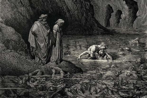 Ilustrações raras de O Inferno de Dante Alighieri estão