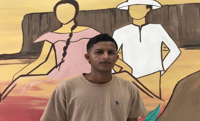 Pablo entrou no Brasil h trs meses: "Quero aprender portugus e trazer minha famlia para morar comigo". Foto: Gabriela Vinhal/CB/D.A Press