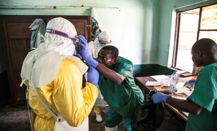 O nmero de casos confiramos de ebola na Repblica Democrtica do Congo aumentou para 14 OMS. Foto: MARK NAFTALIN / UNICEF / AFP