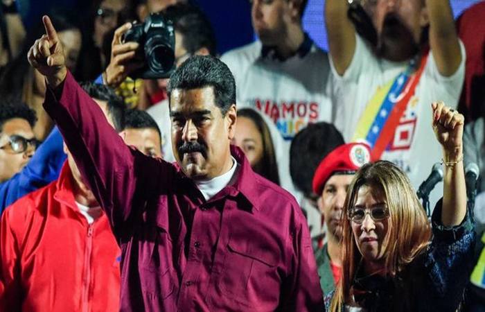 O polmico processo eleitoral resultou na reeleio do presidente Nicols Maduro. Foto: Juan Barreto/AFP
