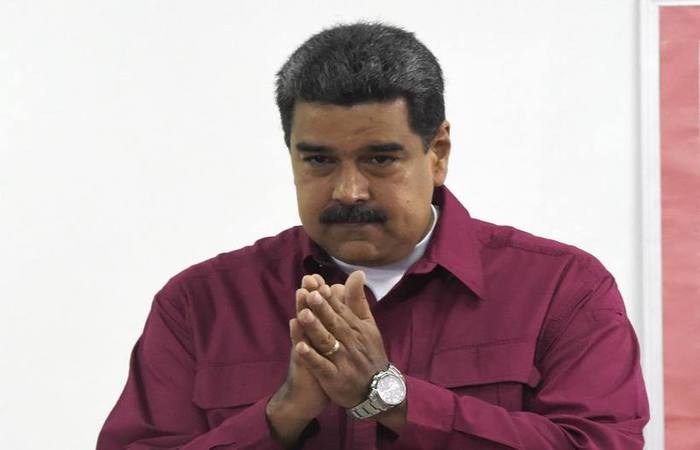 O presidente da Venezuela, Nicols Maduro, foi proclamado reeleito pelo Conselho Nacional Eleitoral (CNE). Foto: Juan Barreto/AFP)