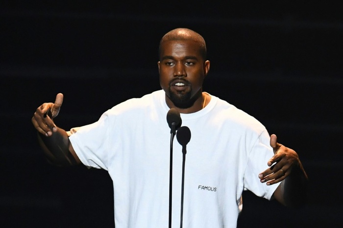 Kanye West durante os prmios MTV Video Music Awards, em Nova York. Foto: AFP/Arquivos / Jewel SAMAD/Arquivo