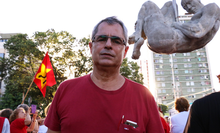 Bruno Ribeiro foi rduo defensor de candidatura prpria do PT, mas, no decorrer do processo, teve que adotar uma posio equilibrada  Foto: Cludia Eloi