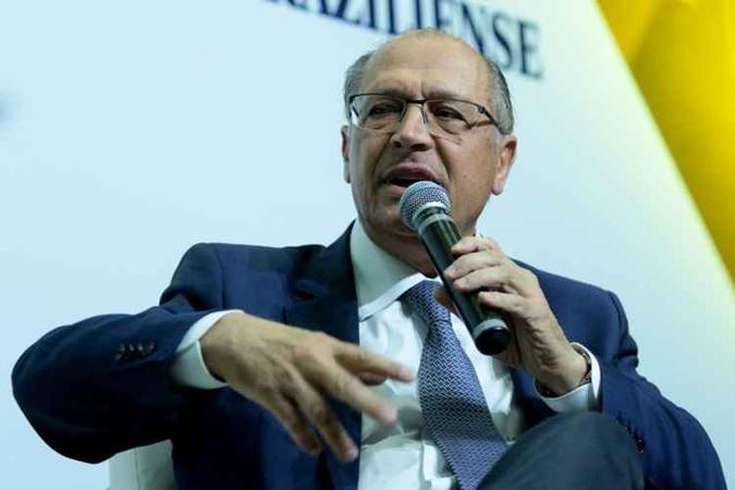 Alckmin se esquivou de comentar se acreditava que a adeso do Democratas  candidatura de Joo Doria para a eleio ao governo de So Paulo. Foto: Luis Nova/Esp. CB/D.A Press