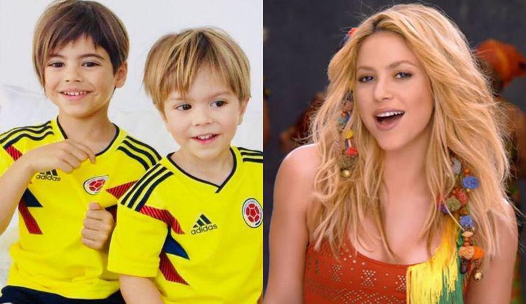 Os filhos de Shakira e Piqu so Milan, de 5 anos, e Sasha de 3 anos. Foto: Twitter/Reproduo