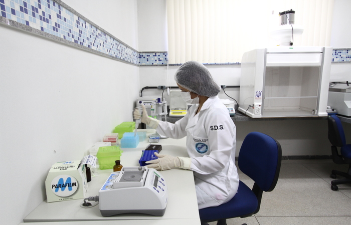 No local, j funcionava laboratrio que realizava testes de DNA em vestgios relacionados s investiges. Foto: Alcione Ferreira/DP