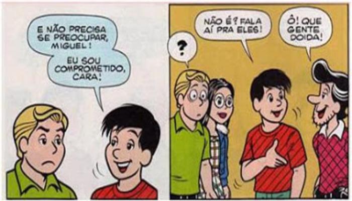 A 6 edio da revista Tina mostrou ao pblico seu primeiro personagem gay. Foto: Reproduo
