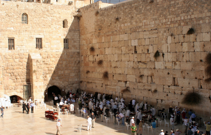 O Muro das Lamentaes  o nico vestgio de um muro do segundo Templo judeu. Foto: Reproduo/Flickr