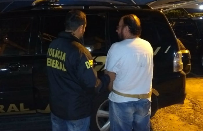 Adalberto no reagiu a priso ao ser abordado em Tabuleiro dos Martins, em Macei. Foto: PF/Divulgao