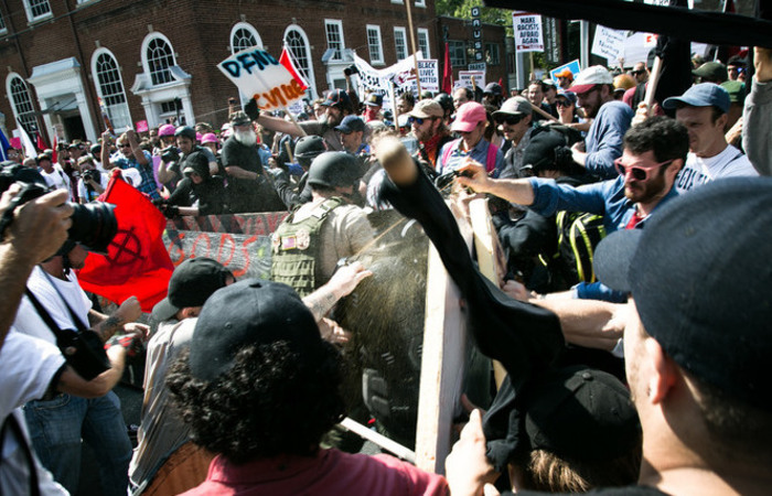 Esta  a mesma rede supremacista que convocou o protesto do ano passado em Charlottesville, na Virgnia, que terminou em sangue. Foto: Reproduo/Flickr  
