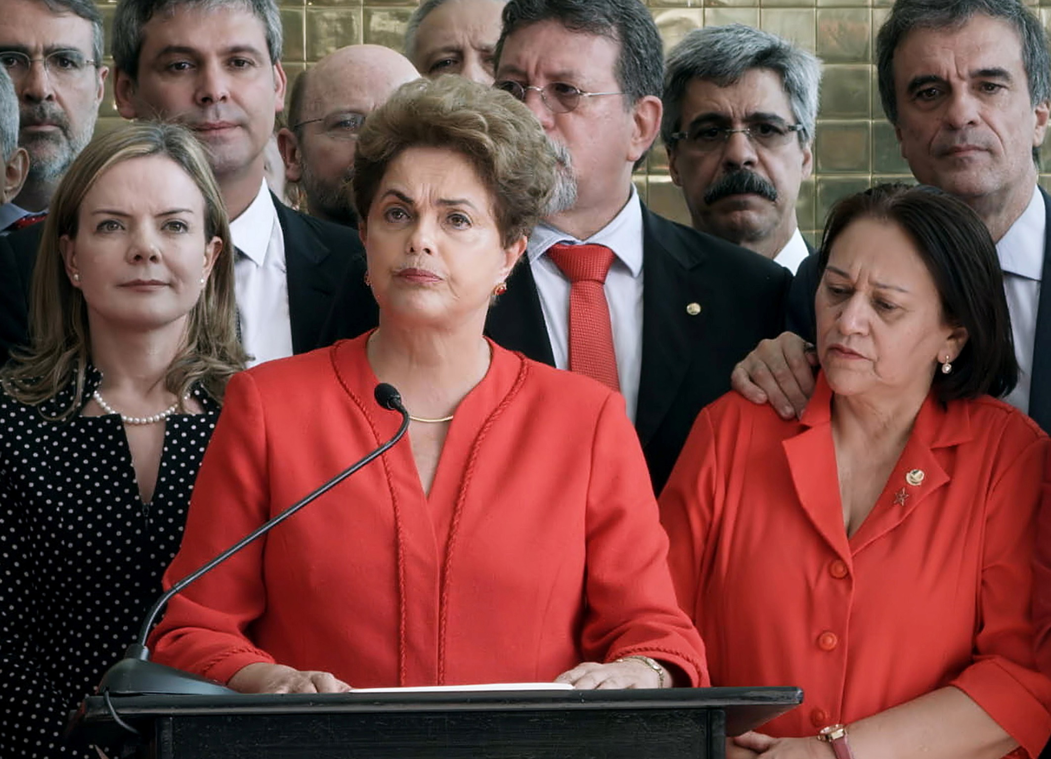Embora seja figura central do filme, Dilma aparece pouco em tela. Crdito: Vitrine Filmes/Divulgao